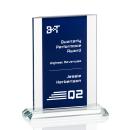 Sheldon Blue Rectangle Crystal Trophy