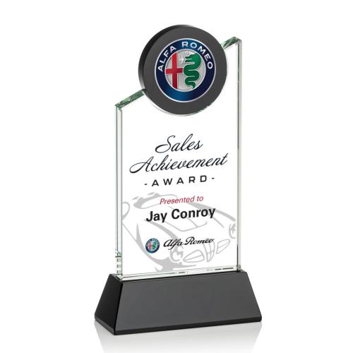 Awards and Plaques - Crystal Trophies - Michael Full Color Peaks Crystal Trophy