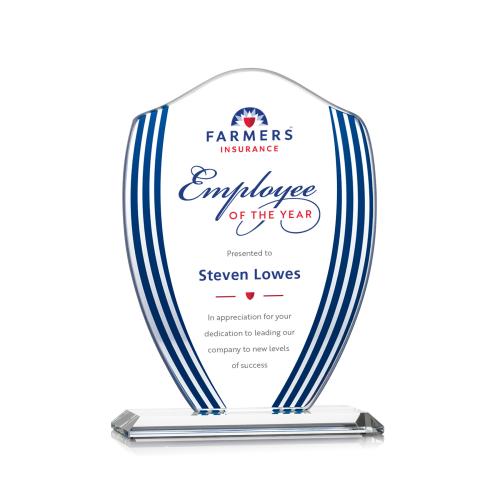 Awards and Plaques - Crystal Trophies - Coronado Full Color Peaks Crystal Trophy