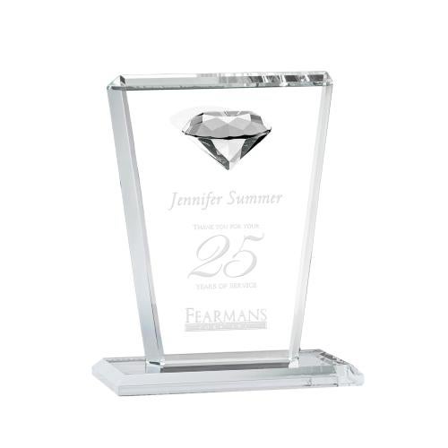 Awards and Plaques - Crystal Trophies - Clifford Diamond Diamond Crystal Trophy
