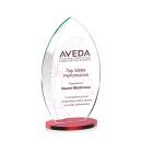 Vernon Full Color Red Peaks Crystal Trophy