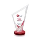 Charles Full Color Red Peaks Crystal Trophy