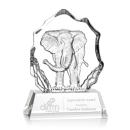 Reece Elephant Animals Crystal Trophy