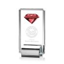 Cortes Diamond Ruby Crystal Trophy