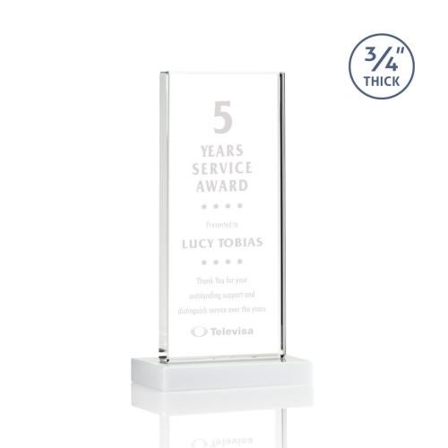 Awards and Plaques - Crystal Trophies - Prieto Fagan Rectangle Crystal Trophy