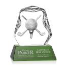 Hilliard Golf Green Crystal Trophy