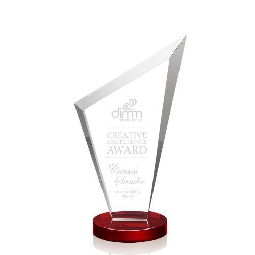 Awards and Plaques - Crystal Trophies - Charles Red Peaks Crystal Trophy