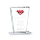 Clifford Diamond Ruby Crystal Trophy