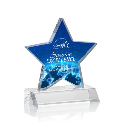 Awards and Plaques - Acrylic Trophies - Hwang Star Full Color Acrylic Trophy