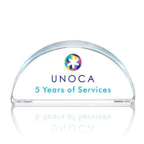 Awards and Plaques - Crystal Trophies - Grove Full Color Circle Crystal Trophy