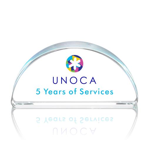 Awards and Plaques - Crystal Trophies - Grove Full Color Peaks Crystal Trophy