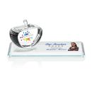 Powell Apple Full Color Apples on Base Crystal Trophy