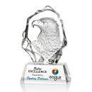 Reece Eagle Head Full Color Animals Crystal Trophy