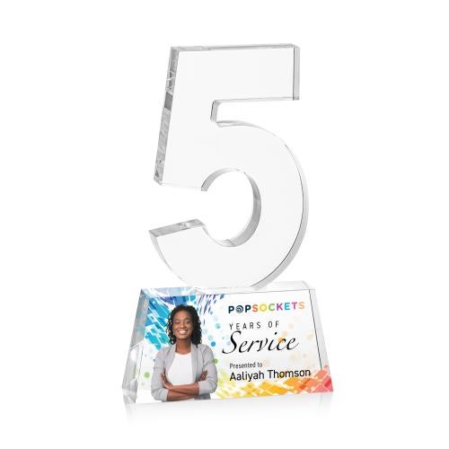 Awards and Plaques - Acrylic Trophies - Simms Full Color Acrylic Trophy