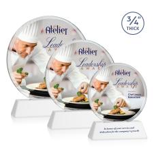 Juarez on Helton Full Color Fagan Circle Crystal Trophy - Crystal Trophies