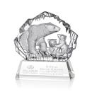 Reece Polar Bears Animals Crystal Trophy