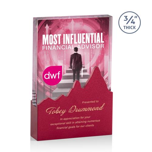 Awards and Plaques - Crystal Trophies - Goodrich Vividprint&trade; Rectangle Crystal Trophy