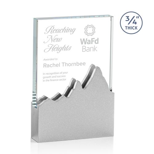 Awards and Plaques - Crystal Trophies - Goodrich Rectangle Crystal Trophy