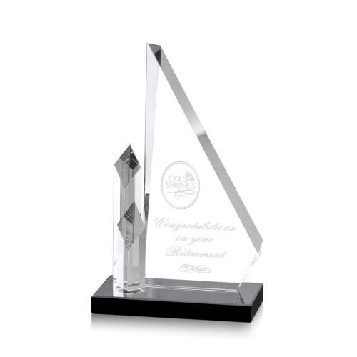 Awards and Plaques - Crystal Trophies - Hanna Unique Crystal Trophy