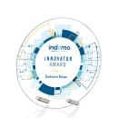 Manning Full Color Circle Crystal Trophy