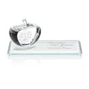 Powell Apple Apples on Base Crystal Trophy