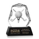 Hilliard Golf Black Crystal Trophy