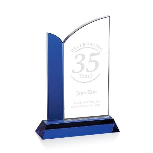Awards and Plaques - Crystal Trophies - Joyner Unique Crystal Trophy