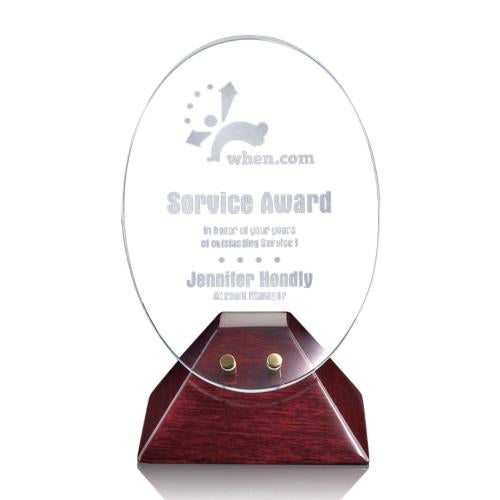 Awards and Plaques - Crystal Trophies - Bernal Circle Crystal Trophy