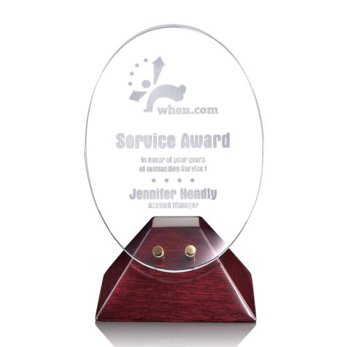 Awards and Plaques - Crystal Trophies - Bernal Circle Crystal Trophy