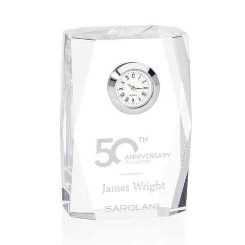 Awards and Plaques - Crystal Trophies - Crystal Clocks - Anderson Clock