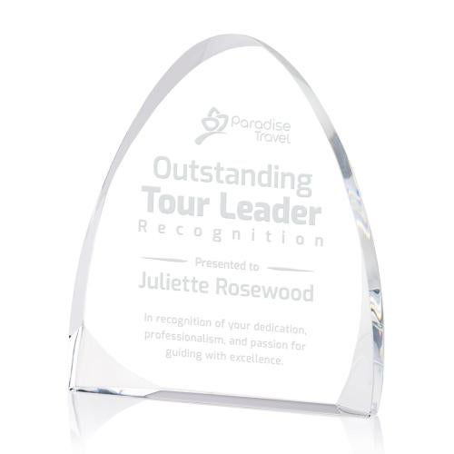 Awards and Plaques - Crystal Trophies - Blevins Peak Peaks Crystal Trophy