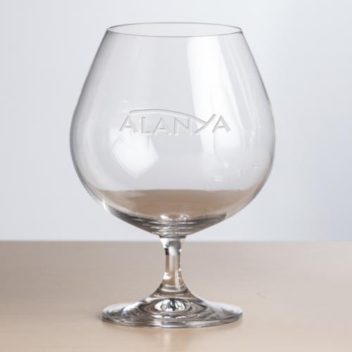 Custom Barware Glasses - Cormier Brandy Taster - Deep Etch