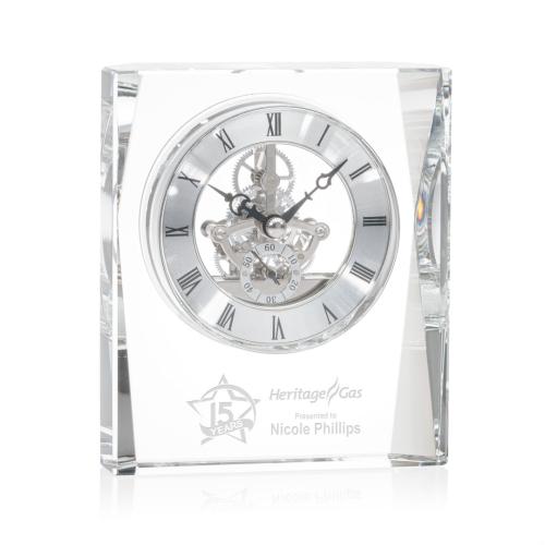 Awards and Plaques - Crystal Trophies - Crystal Clocks - Arreola Clock
