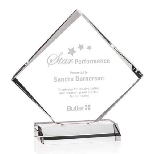 Awards and Plaques - Crystal Trophies - Tucker Crystal Trophy