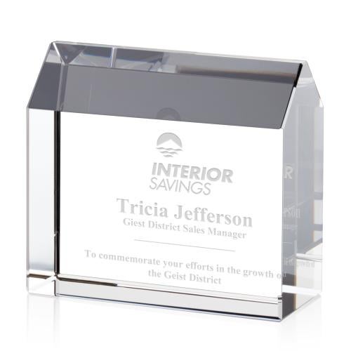 Awards and Plaques - Crystal Trophies - Ewing Peaks Crystal Trophy