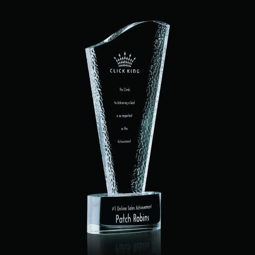 Awards and Plaques - Crystal Trophies - Hollis Peaks Crystal Trophy