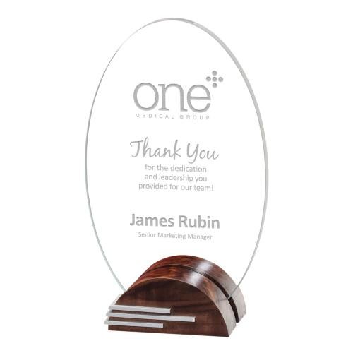 Awards and Plaques - Crystal Trophies - Bailey Circle Trophy