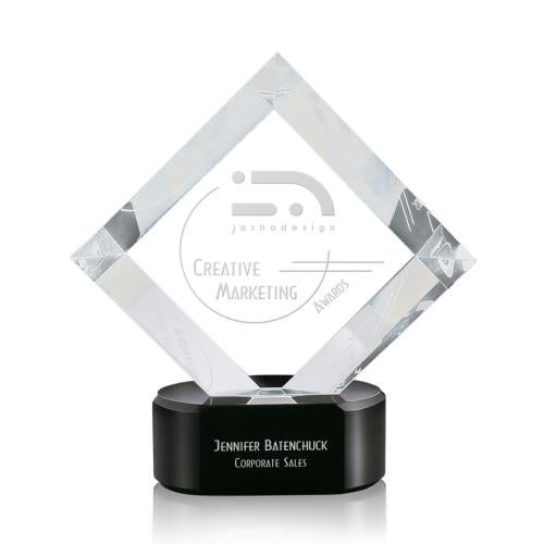 Awards and Plaques - Crystal Trophies - Orellana Black Diamond Crystal Trophy