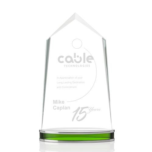 Awards and Plaques - Crystal Trophies - Burger Peaks Crystal Trophy