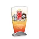 Hwang Full Color Peaks Glass Trophy