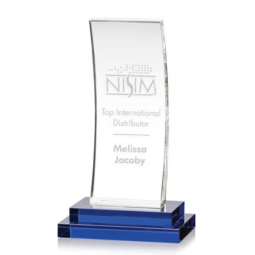 Awards and Plaques - Crystal Trophies - Evans Rectangle Crystal Trophy
