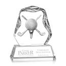 Hilliard Golf Optical Crystal Trophy