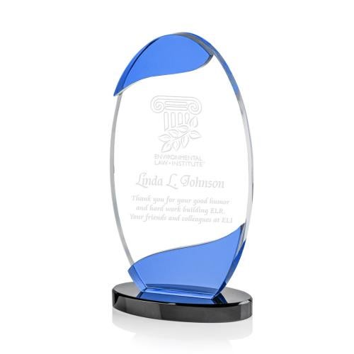 Awards and Plaques - Crystal Trophies - Brewster Circle Crystal Trophy