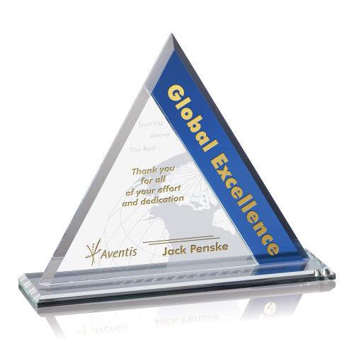 Awards and Plaques - Crystal Trophies - Wallace Pyramid Crystal Trophy