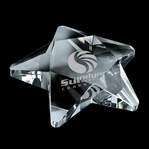 Awards and Plaques - Crystal Trophies - Steiner Paperweight