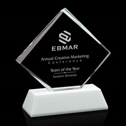 Awards and Plaques - Crystal Trophies - Elkins Fagan Crystal Trophy