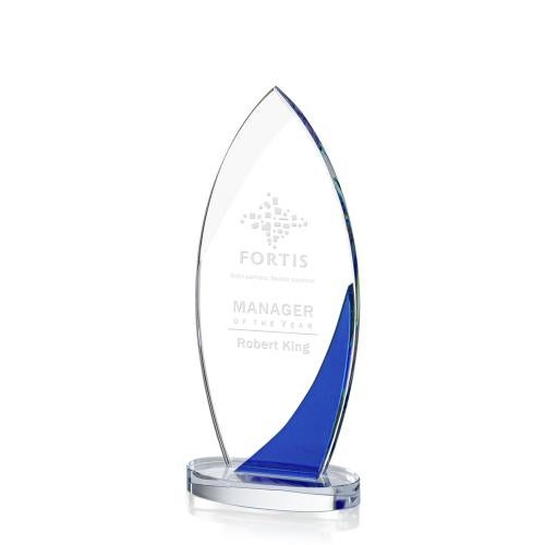Awards and Plaques - Crystal Trophies - Proctor Blue Peaks Crystal Trophy