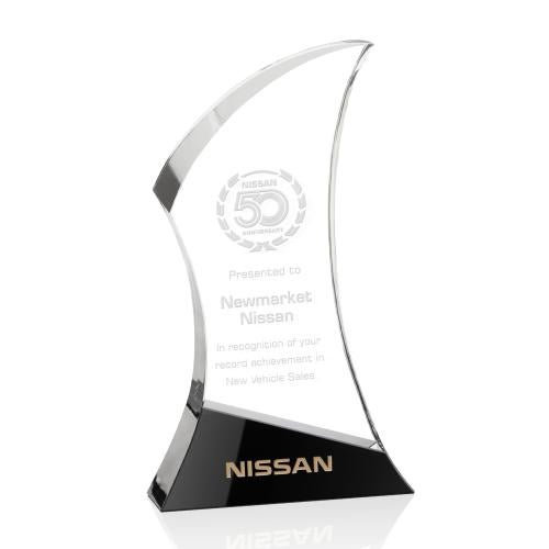 Awards and Plaques - Crystal Trophies - Schumacher Peaks Crystal Trophy