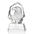 Reece Eagle Head Animals Crystal Trophy