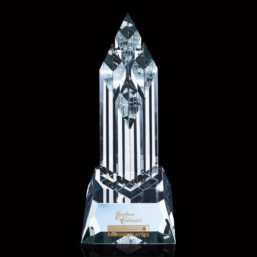 Awards and Plaques - Crystal Trophies - Stanton Tower Towers Crystal Trophy